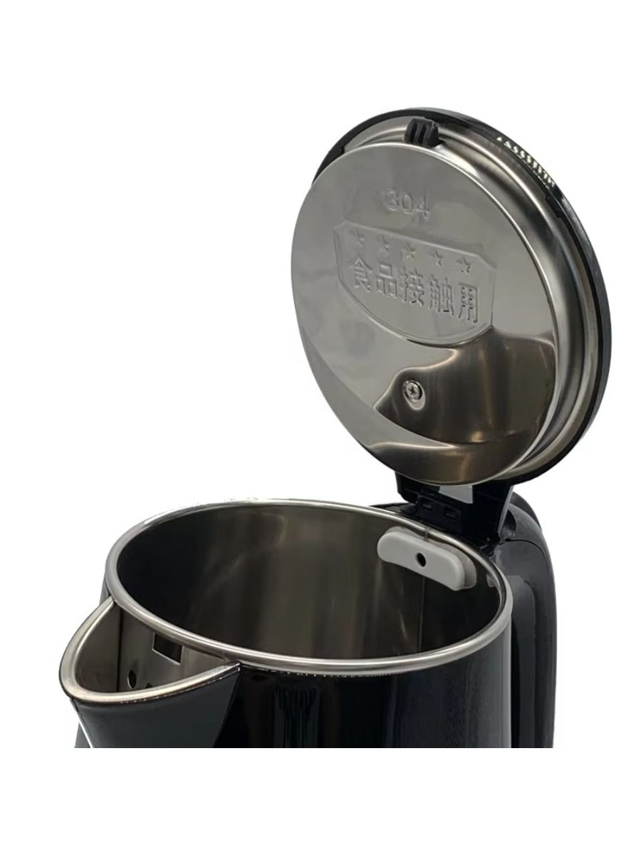 Two-layer Shell Not Scalding Hands Electric Thermal Kettle with Overheating Stainless Steel 1.8L Large Capacity