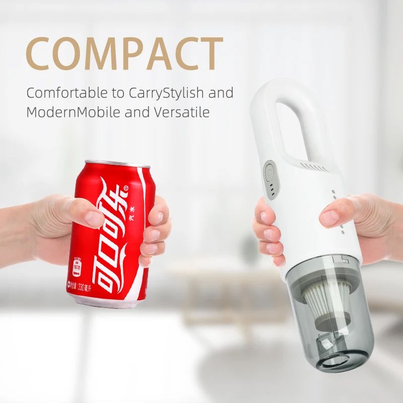 QUANLV Vacuum Car Vacuum Cleaner, 12000 Pa, Handheld Vacuum Cleaner for Dry and Wet Cleaning, Brushless Electric Motor, Handheld Cordless, 12 kPa, 11.1 V