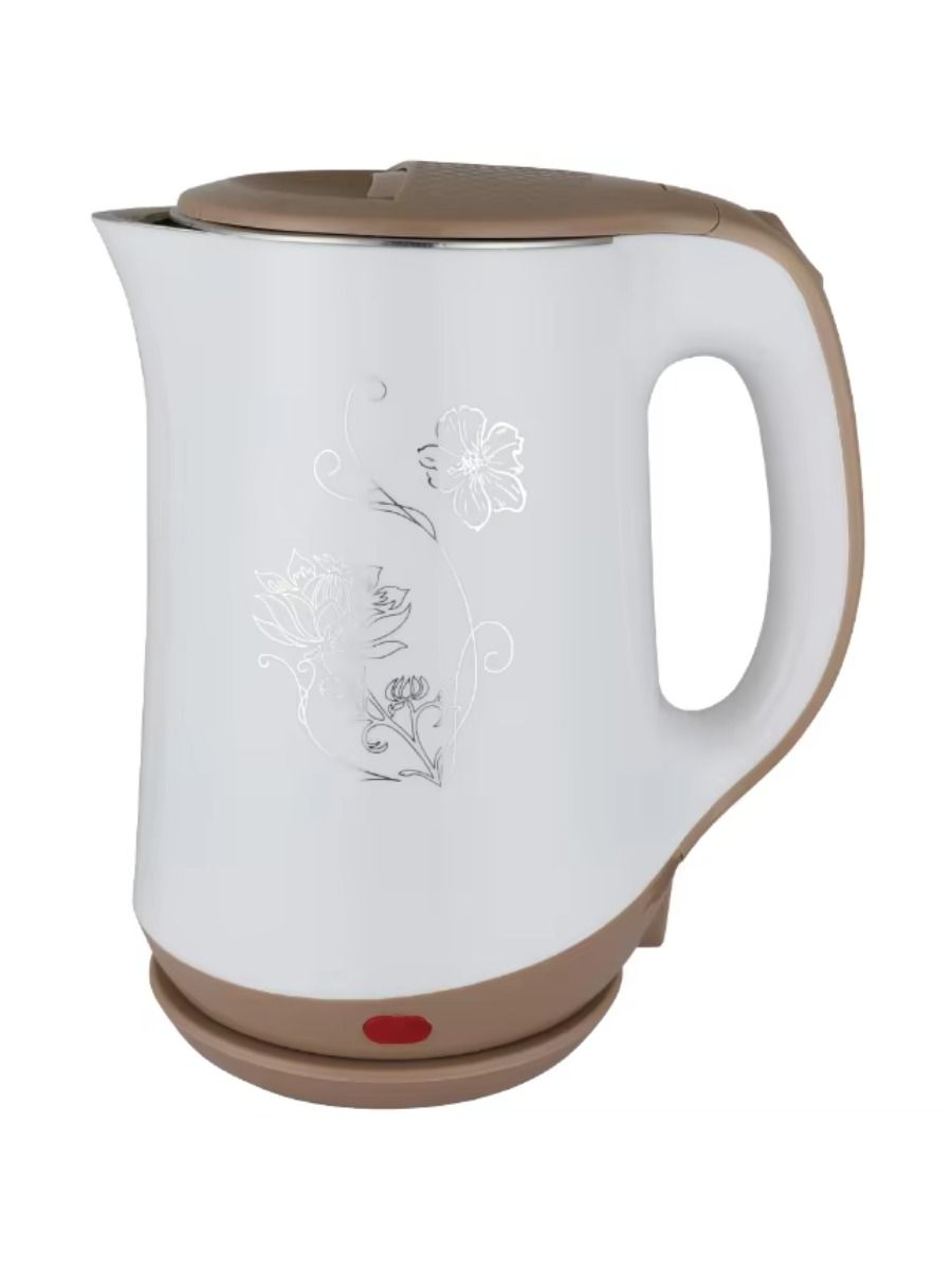 1500W electric kettle with large capacity of 1.8 liters, stainless steel, double-walled, suitable for home and hotel use.