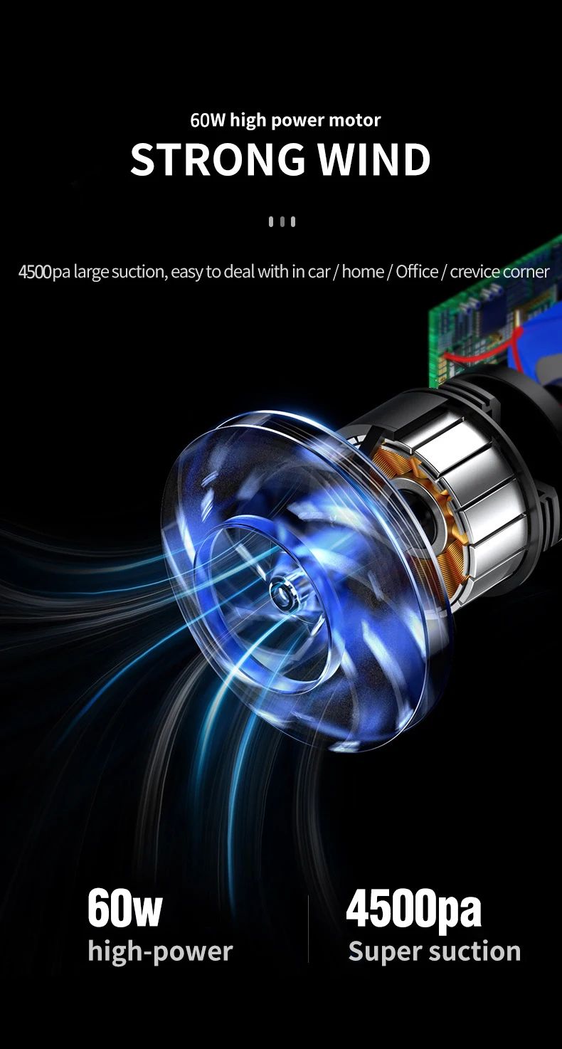 Handheld Vacuum Vacuum that can be charged using a wireless portable vacuum