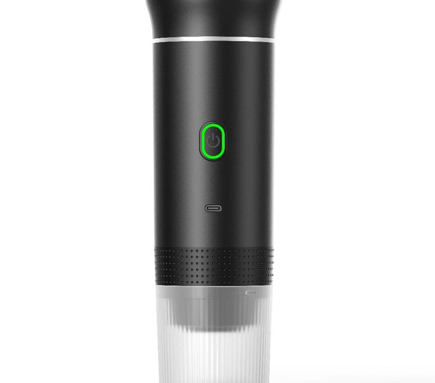 Electric portable coffee maker, battery-powered, suitable for car trips