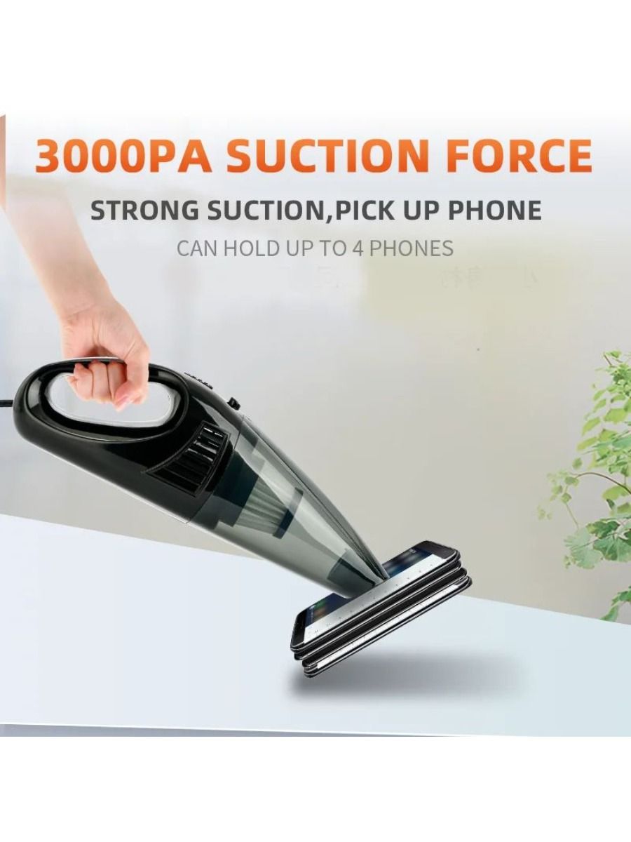 Catec A-016 Car Vacuum Cleaner Wired/Wireless Powerful Car Vacuum Cleaner from Cigarette Lighter