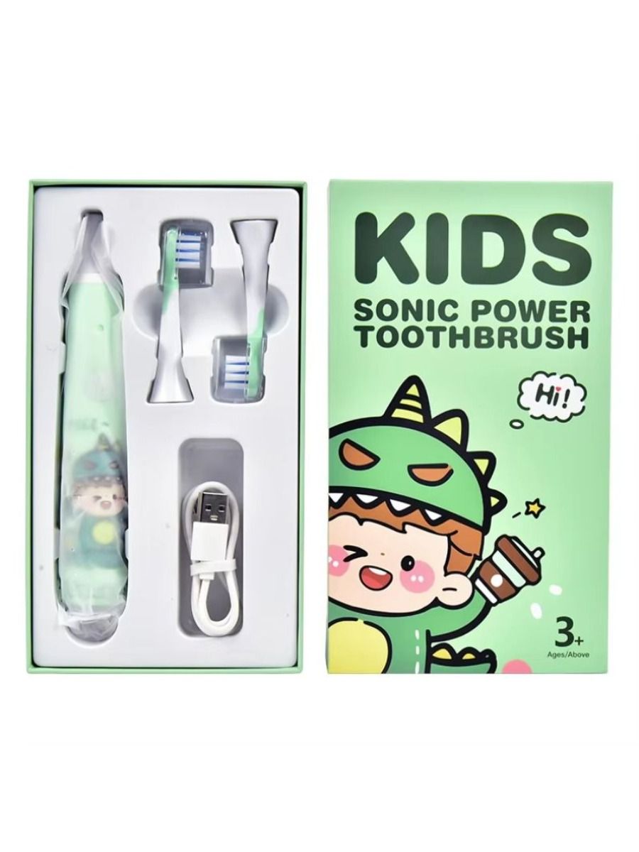 Electric Electric Toothbrush with Waterproof, Waterproof Acoustic Protection for Children from 3 to 13 Years Old