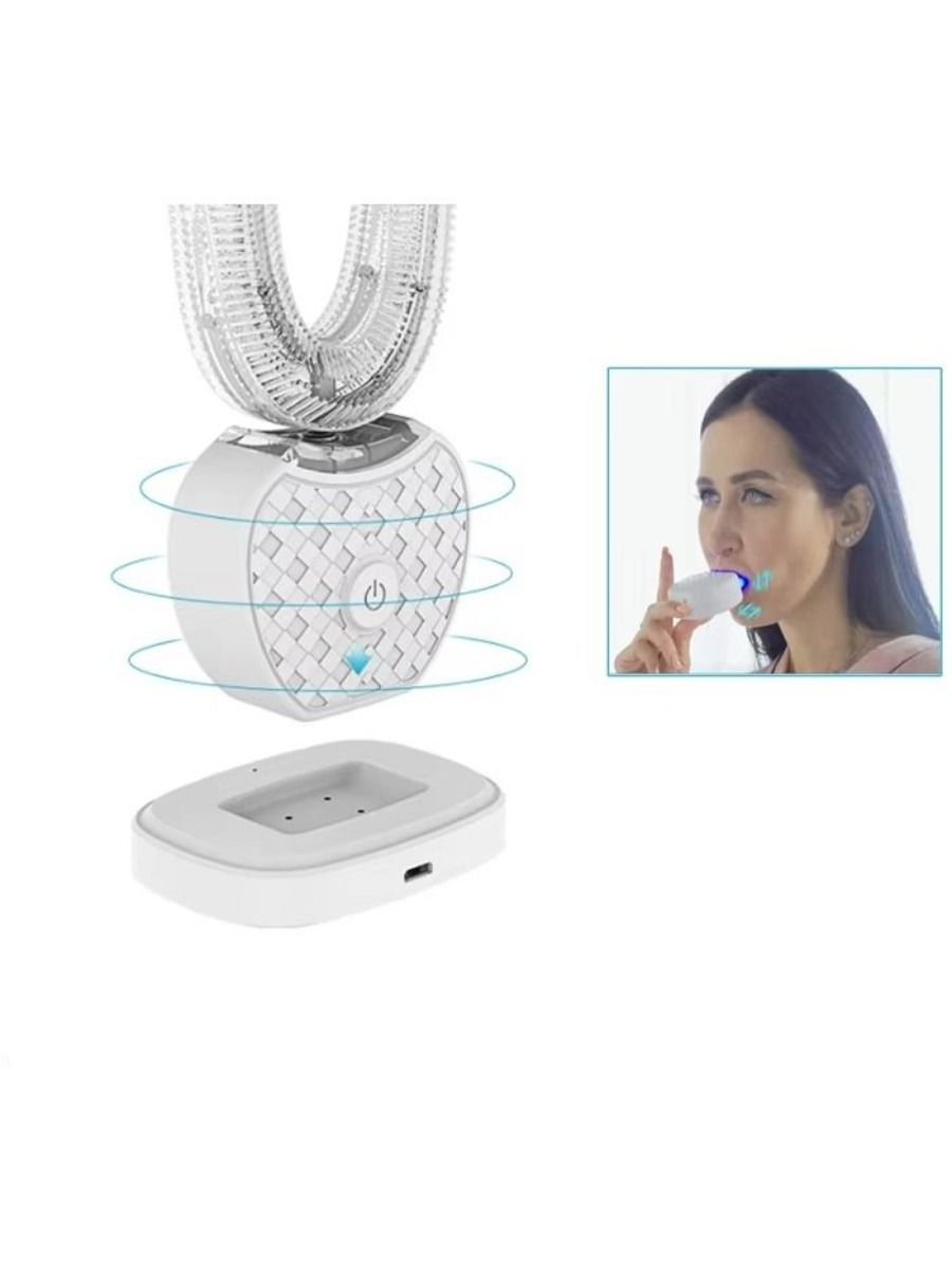 Hot Sale 360 Degree U-Shaped Automatic Silicone Electric Toothbrush