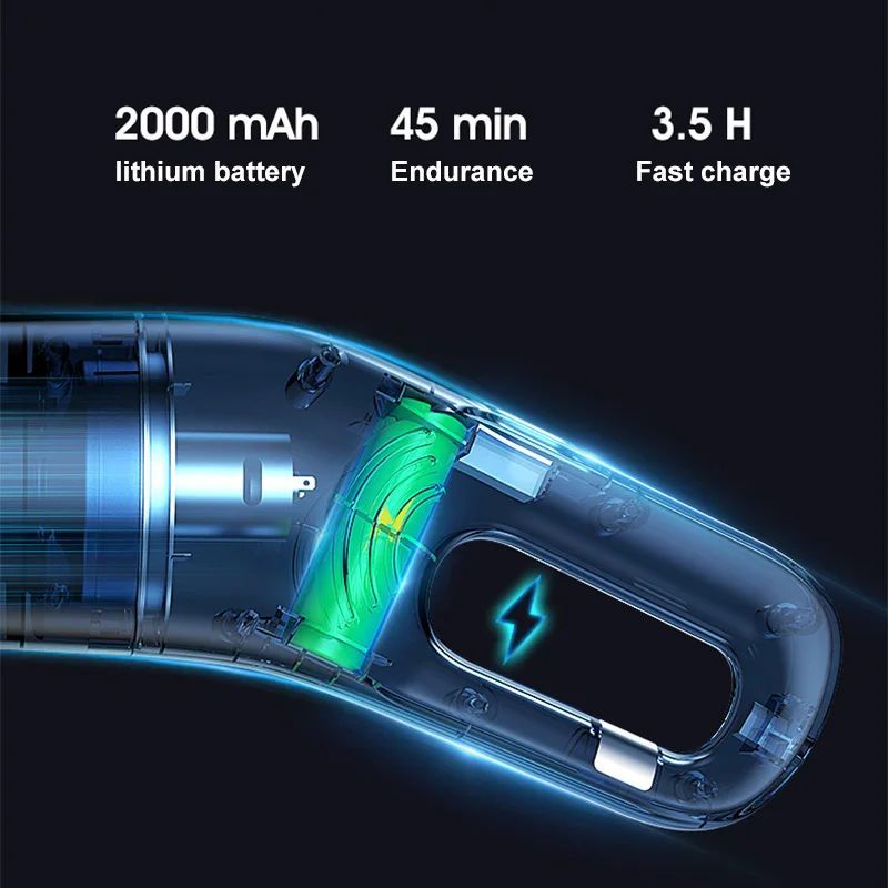 10000Pa Handheld Vacuum Cleaner/Dry, Wet 2/Wireless Portable/USB Charging Vacuum Cleaner/Car Vacuum