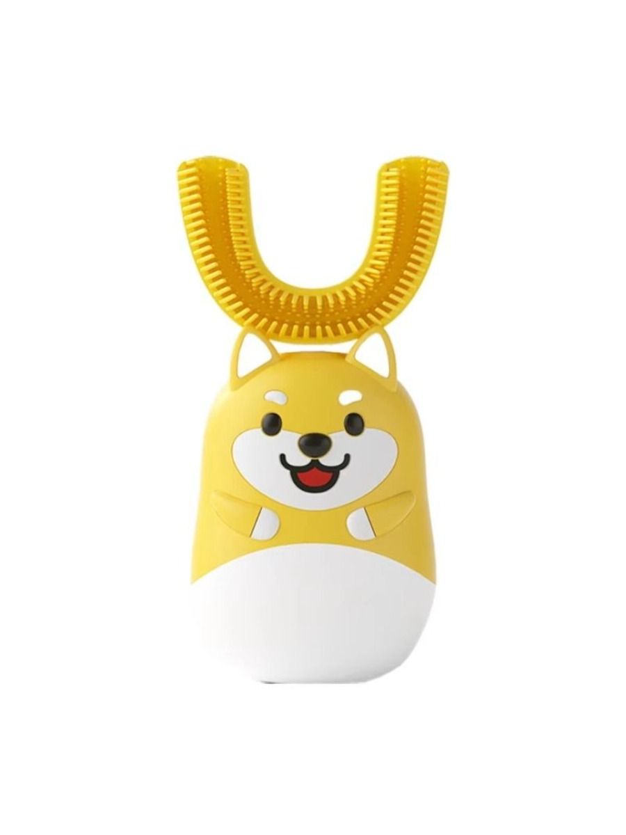 Children's Rechargeable Smart Electric Toothbrush USB 360 Degree U-Shaped Sonic Electric Toothbrush 3 Modes for Kids