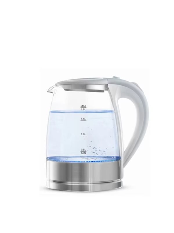 New Chinese burgundy silicon electric kettle, 1.8 L with blue lights