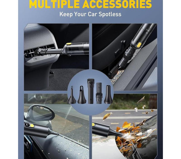 Car Vacuum Portable Cordless 14000Pa Powerful Suction, Handheld Vacuum Blow & Suction 2 in 1, Small Vacuum Cleaner Hand Held Vacuum for Car, Home, Pet
