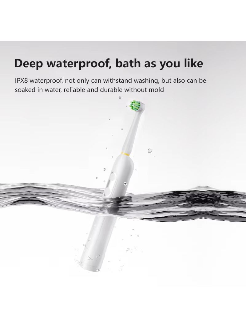 Electric toothbrush with a luminescent display contains 3 rotation modes, 2000 milliamps with sound waves used in daily portable soft-bristle boxes.