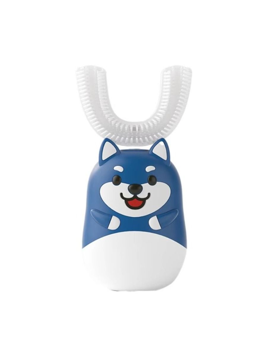 Children's Rechargeable Smart Electric Toothbrush USB 360 Degree U-Shaped Sonic Electric Toothbrush 3 Modes for Kids