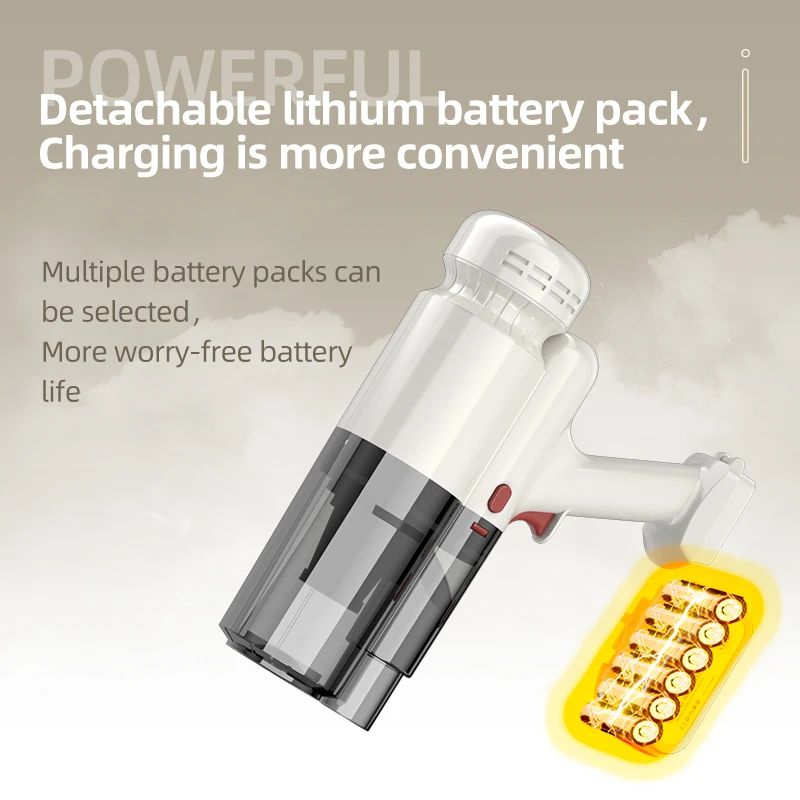 Portable 6000 milliampere, designed for home and hotel use, can be charged using a wireless system designed for a 16kpa vacuum cleaner.