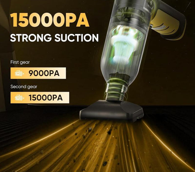 Handheld  Vacuum Cleaner 3 in 1 High Power|15000PA Brushless |Super Suction Portable Vacuum with Super Endurance for  and Home