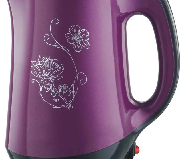 1500W electric kettle with large capacity of 1.8 liters, stainless steel, double-walled, suitable for home and hotel use.