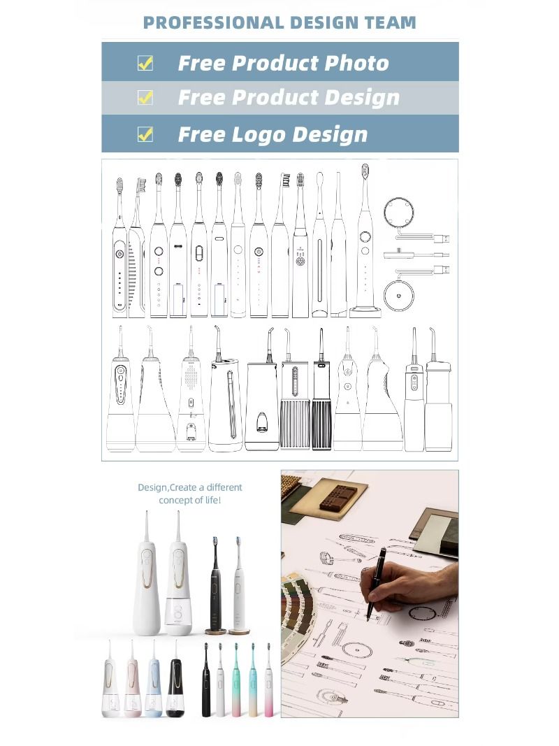 Three modes of sound wave electric toothbrush 8800 RPM