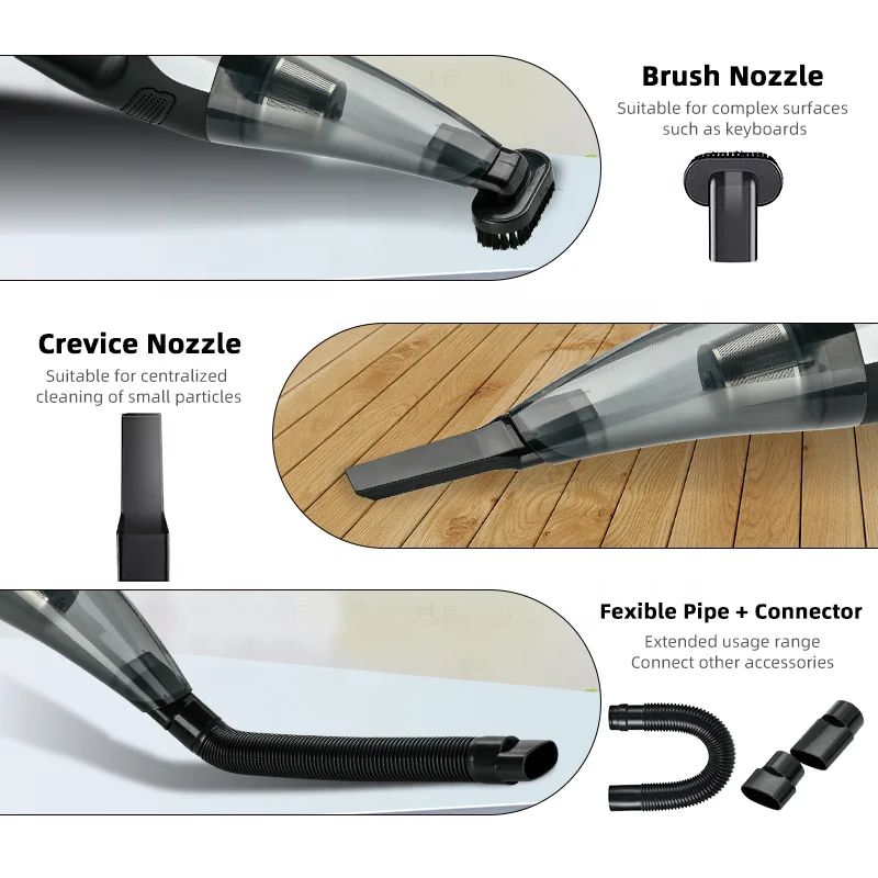 Portable Wireless Charging Mini Machine with Home Vacuum Cleaner USB and Charging