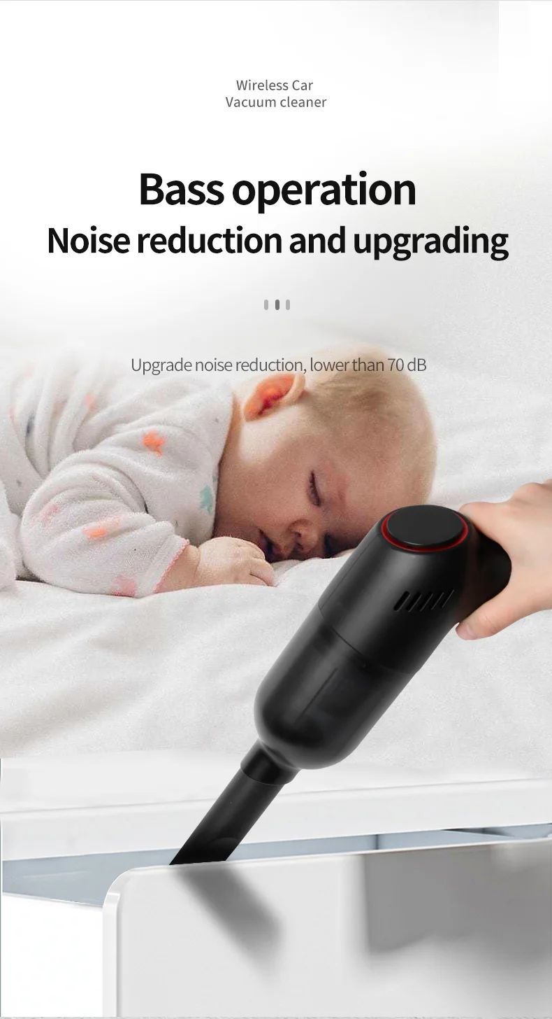 Handheld Vacuum Vacuum that can be charged using a wireless portable vacuum