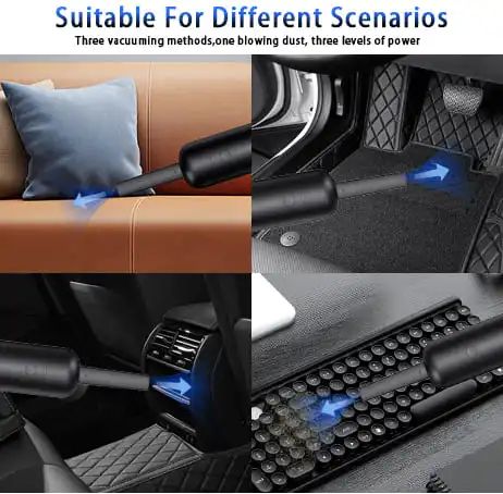 Portable Handheld Vacuum Cleaner, used for furniture, dust, pet hair, home upholstery, lightweight, easy-to-use electric vacuum cleaner.