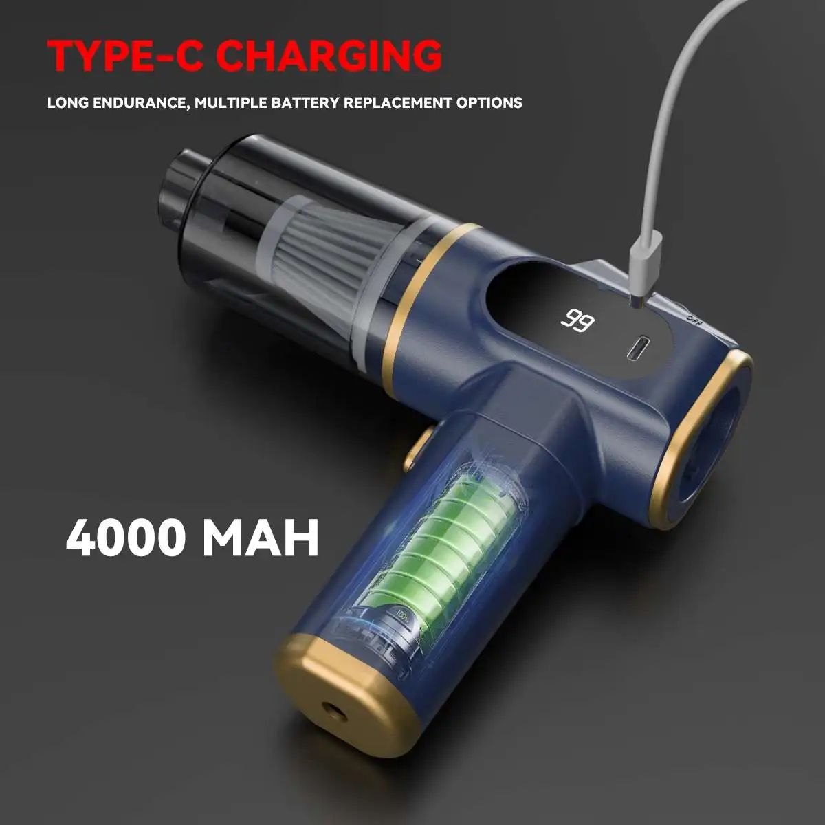 Portable Super Suction 5500pa Rechargeable Mini Vacuum Cleaner
