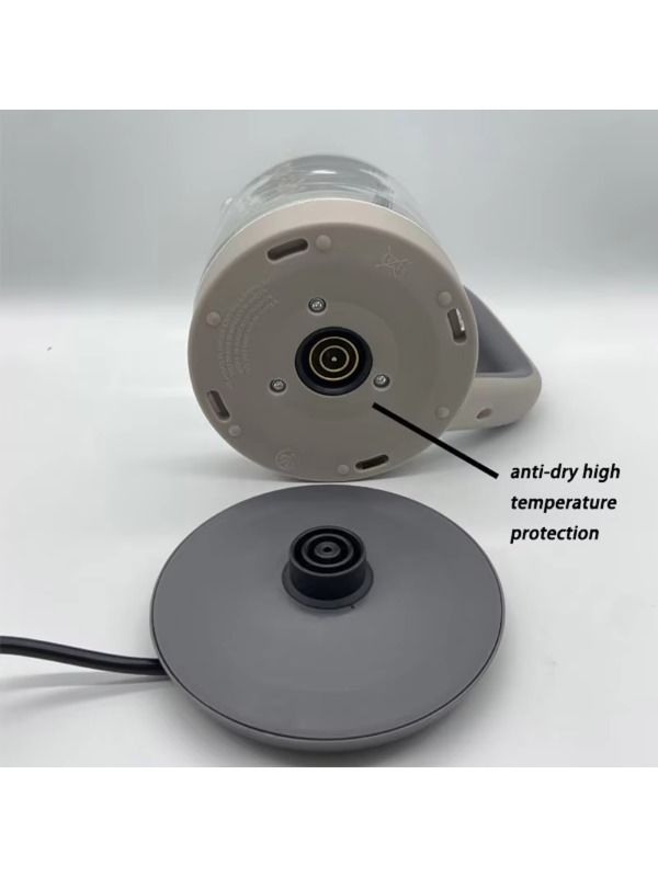 High-quality glass teapot, large capacity 1.8L electronic heater, suitable for families, hotels, and restaurants with temperature control.