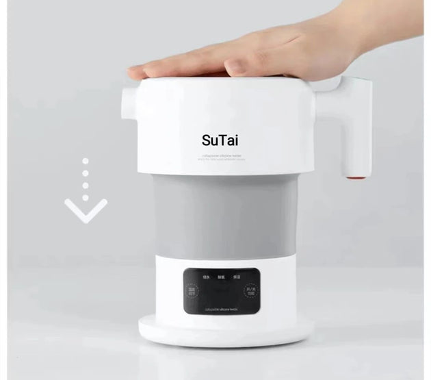 The new design of the digital thermostat shows that portable thermos flasks with adjustable electronic heater temperature.