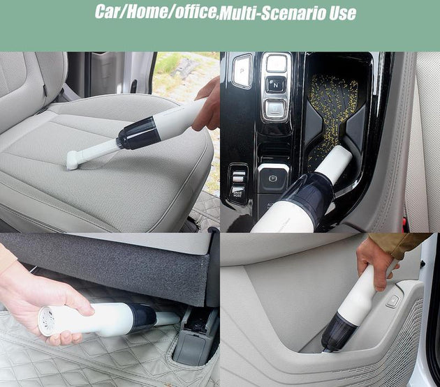 Handheld Vacuum Cordless, Mini Car Computer Vacuum Cleaner High Power, Hand Held Vacuum USB Rechargeable, Keyboard Wireless Handheld Vacuum for Car Home Office (White)