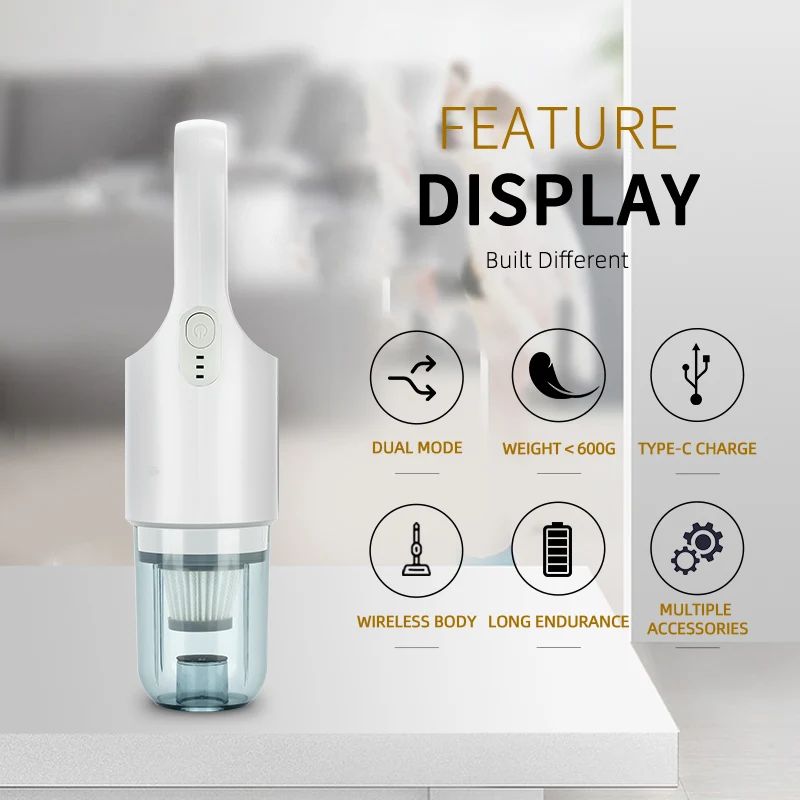 Top Seller 100W 8kPa High Quality Powerful Portable Cordless Vacuum Cleaner Cordless Vacuum Cleaner