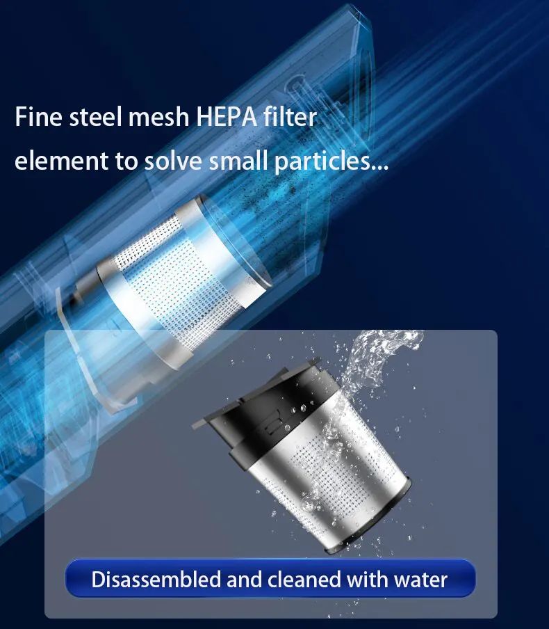 New 13000 Pa Brushless Portable Home Wireless Handheld Small Dry Vacuum Cordless Mini Vacuum Cleaner for Car