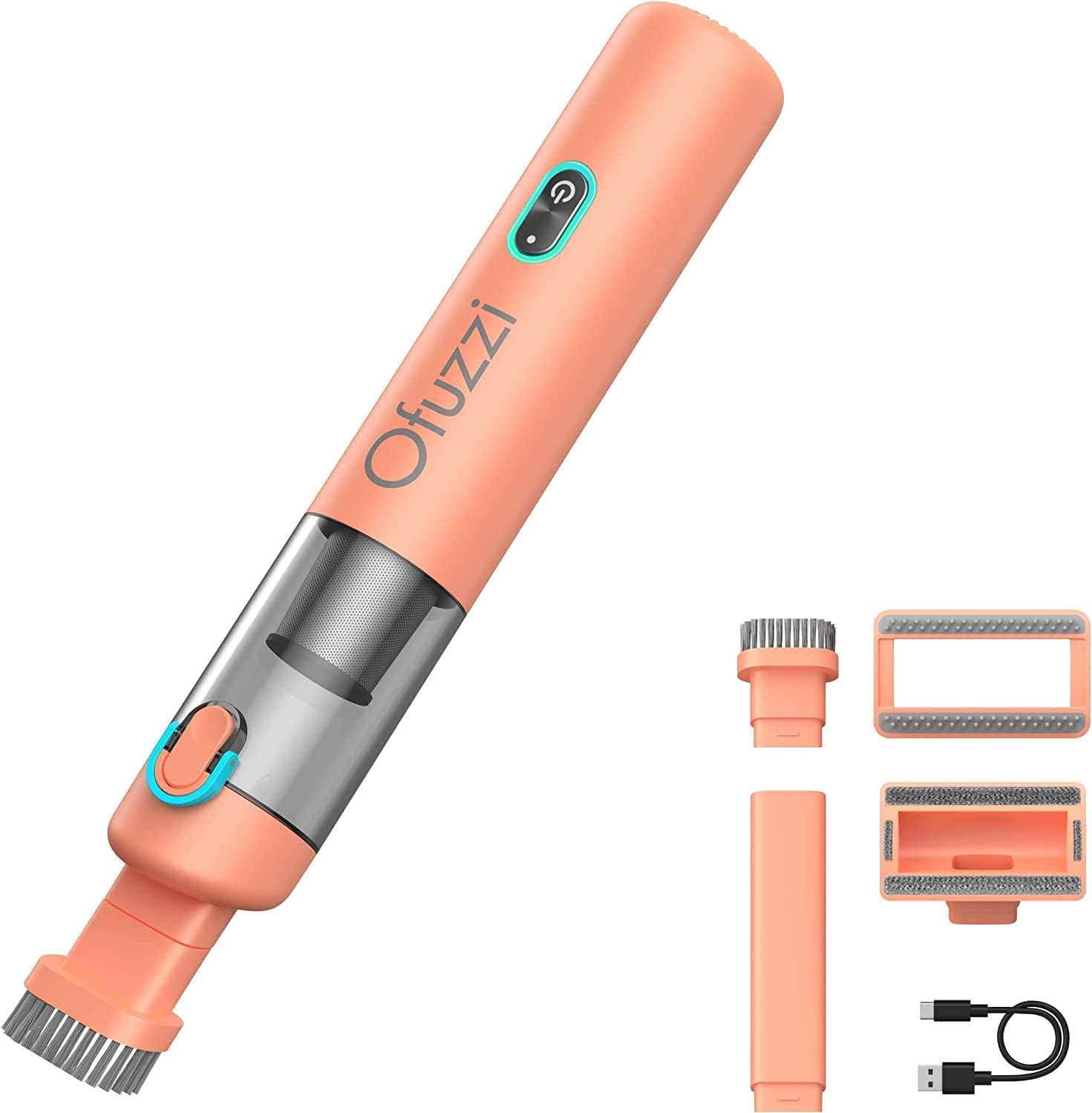 Ofuzzi H8 Apex Car Vacuum Cleaner, Portable Handheld Vacuum with 12000Pa High Power, Ultra-Lightweight 1.2lbs, USB-C Fast Charging, Mini Car Vacuum for Car, Home, Pet Hair, Office(Gray)