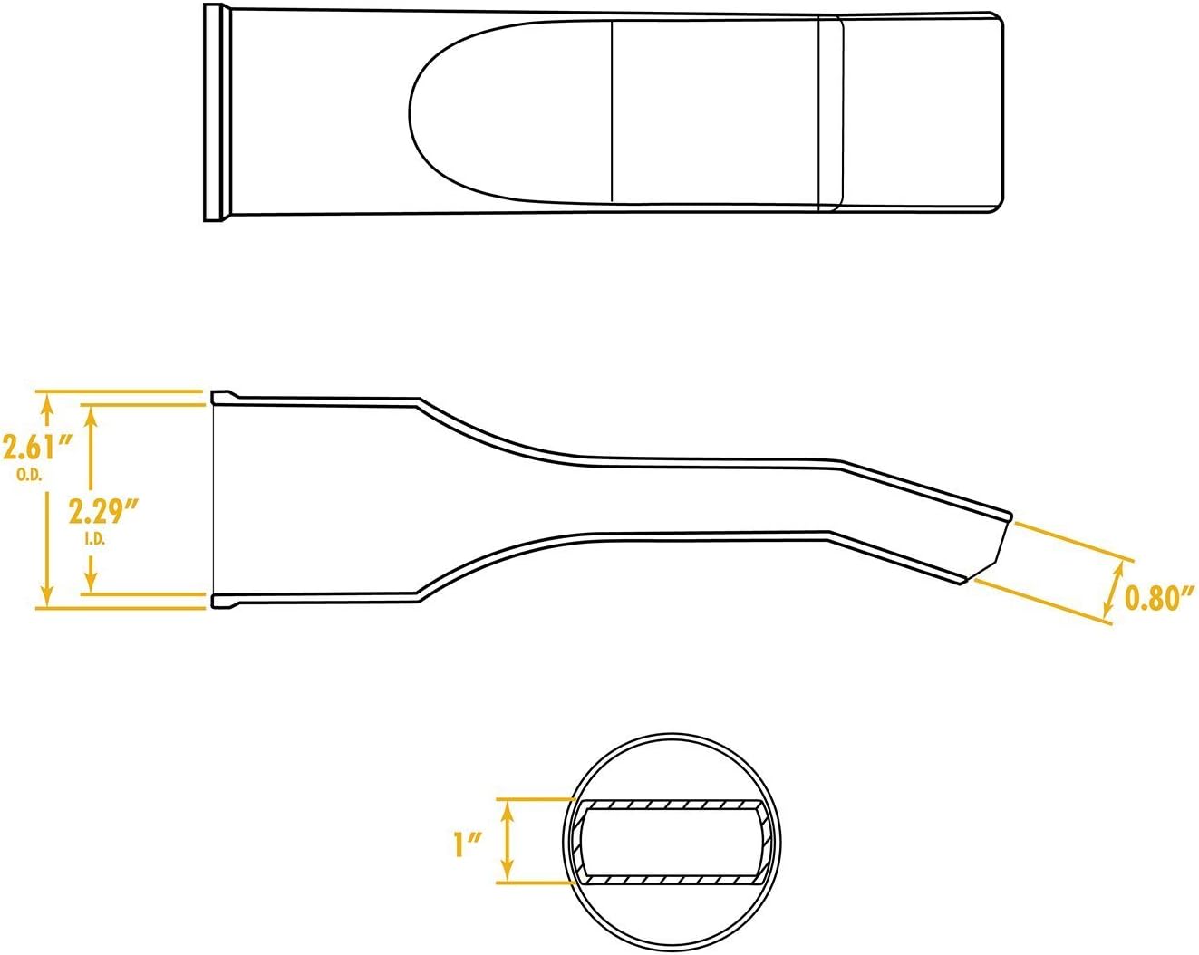 WORKSHOP Wet/Dry Vacs Shop Vacuum Accessories WS25003A Car Nozzle Attachment for Wet Dry Vacuum Cleaners, Fits 2-1/2-inch Extension Wands and Hoses