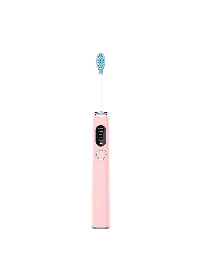 USB charges a portable electric toothbrush for adults, containing 2 toothbrush heads and 5 operating modes.