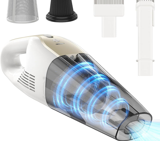 16000Pa 160W Handheld Car Cordless Vacuum Cleaner with LED Screen,30Min Powerful Hand Vacuum Cordless Rechargeable Lightweight Car Vacuum Cleaner High Power