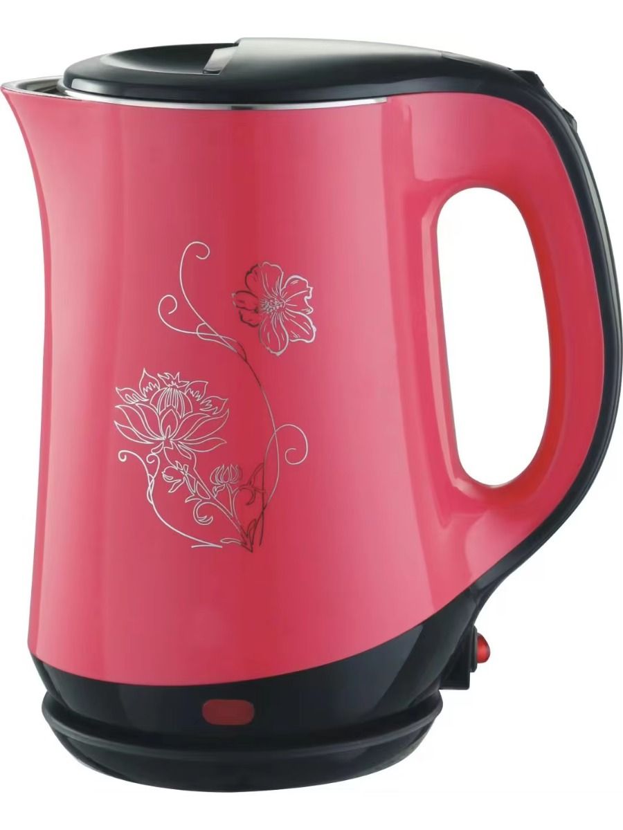 1500W electric kettle with large capacity of 1.8 liters, stainless steel, double-walled, suitable for home and hotel use.