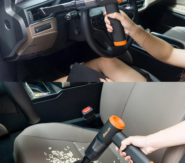 aokway Car Vacuum Portable Cordless 20000PA Powerful Suction, 7800mAh Mini Vacuum Cleaner for Car, Electric Air Duster & Blower, Mini Handheld Vacuum 4-in-1 Rechargeable for Home, Office Desk Cleaning