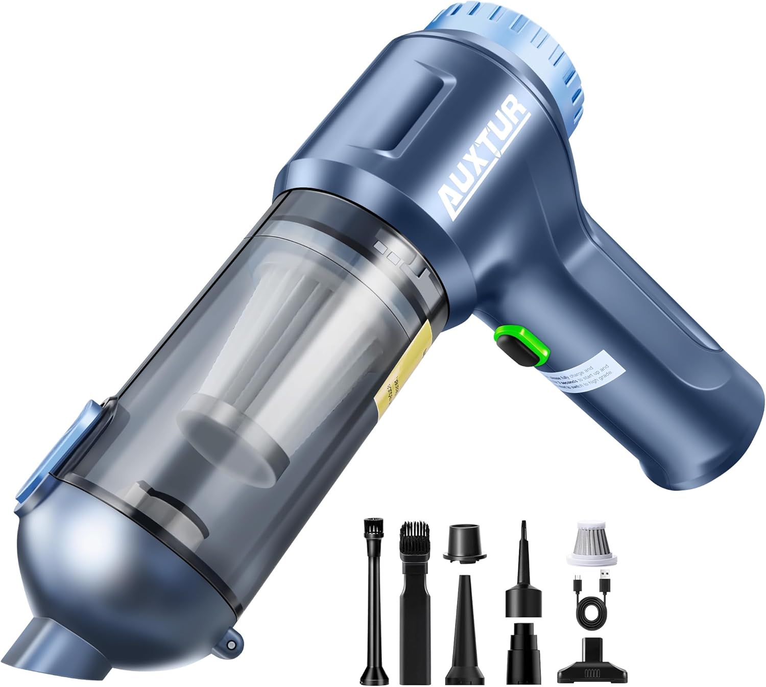 Handheld Vacuum Cordless-3 in 1 Car Vacuum Cleaner High Power-Brushless Motor 12000PA,Super Suction Power Vacuums-Cable-Small, Portable and Rechargeable Cleaner for Car