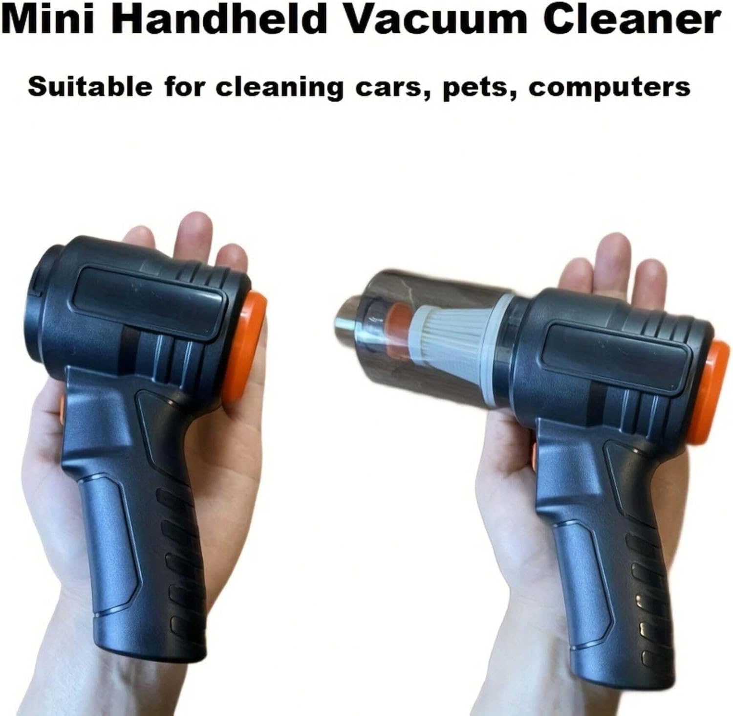 4.6K RPM Keyboard Vacuum Cleaner Mini - Portable Vacuum Cleaner Car Vacuum Dust Kit and Type C, Electric Air Dusters-Replace Compressed Air Cans for PC, Computer Keyboard, Car Duster Cleaning