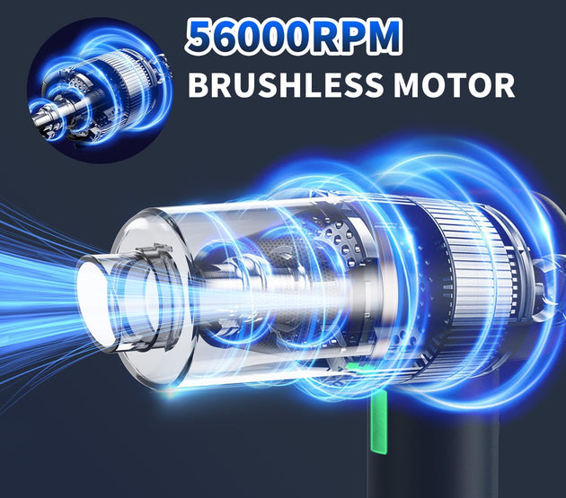 Car Vacuum Handheld Vacuum Portable Cordless, 18000Pa 5 in 1, 100W Brushless Motor, High Power Vacuum Cleaner with Window Breaker Hammer, LED Light, Multi-Nozzles for Car, Home, Pet, Office