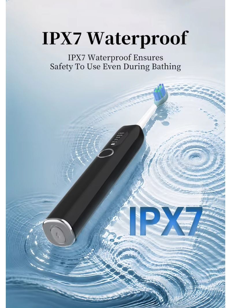 USB charges a portable electric toothbrush for adults, containing 2 toothbrush heads and 5 operating modes.