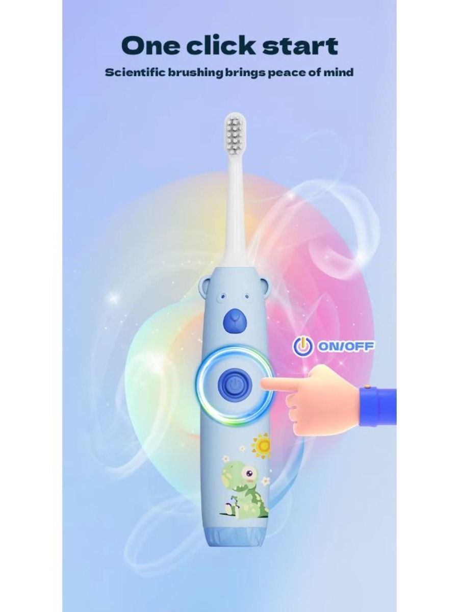 2025 new electronic toothbrush with one button, with soft bristles and fast teeth cleaning