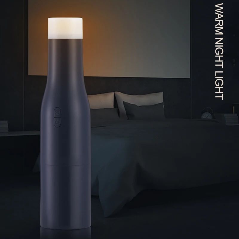 Cordless Desktop Car Vacuum Cleaner Miniature Size with 2500 mAh Battery, Night Light, USB Power Supply, and Drying Function