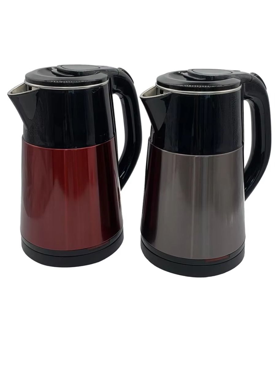 Two-layer Shell Not Scalding Hands Electric Thermal Kettle with Overheating Stainless Steel 1.8L Large Capacity