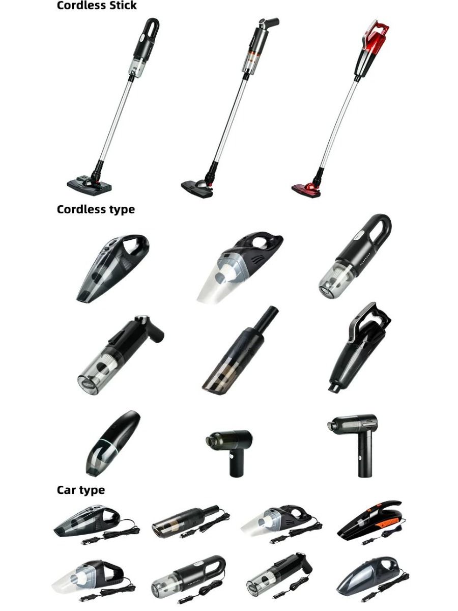 Catec A-016 Car Vacuum Cleaner Wired/Wireless Powerful Car Vacuum Cleaner from Cigarette Lighter