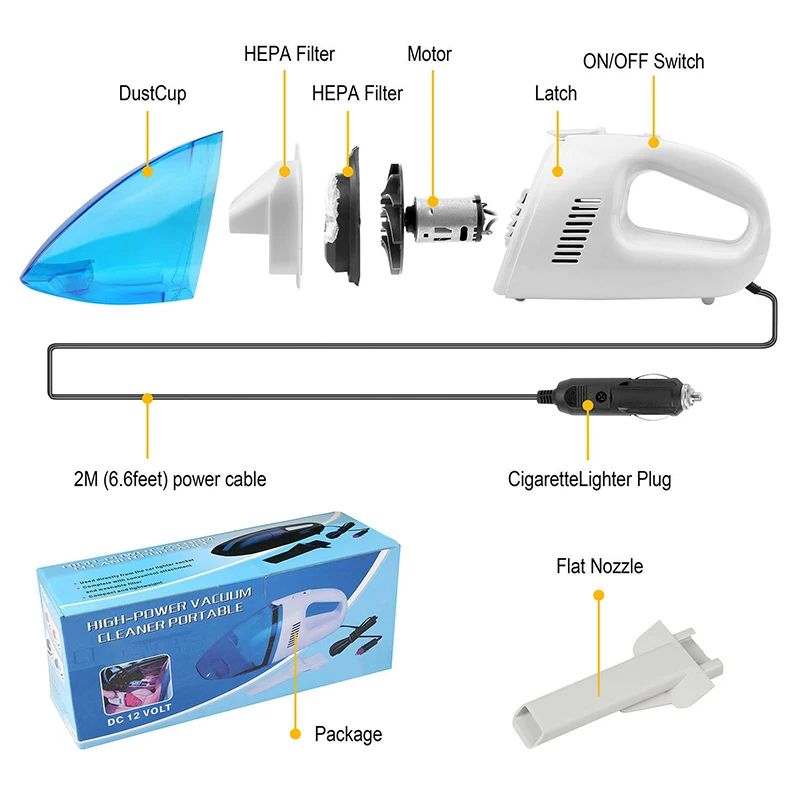 Powerful Handheld Steam Vacuum Cleaner for Carpets, Car, and household