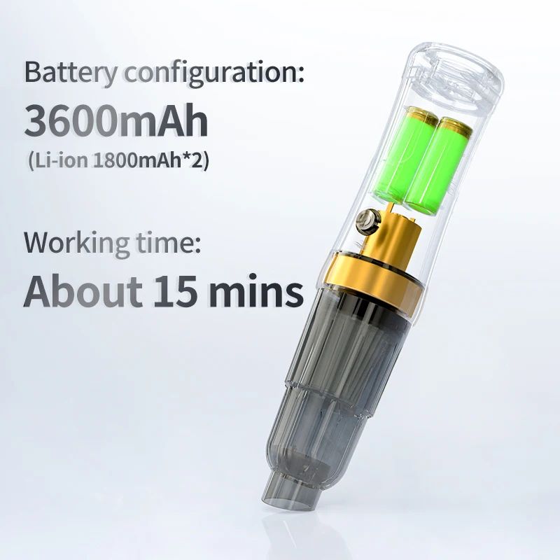 Small Portable Dual-purpose USB Vacuum Cleaner with Handle for Wet and Dry Cleaning