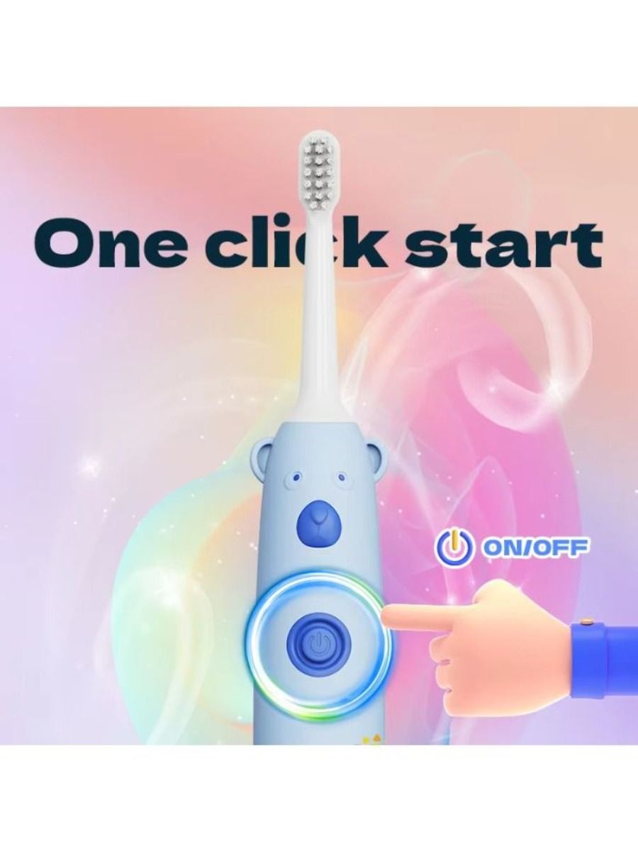 2025 new electronic toothbrush with one button, with soft bristles and fast teeth cleaning