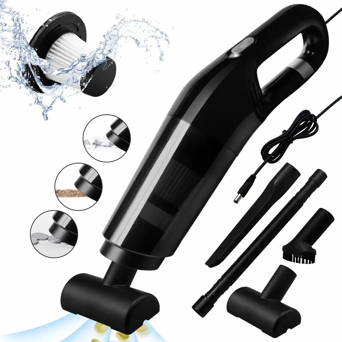 10000Pa Handheld Vacuum Cleaner/Dry, Wet 2/Wireless Portable/USB Charging Vacuum Cleaner/Car Vacuum