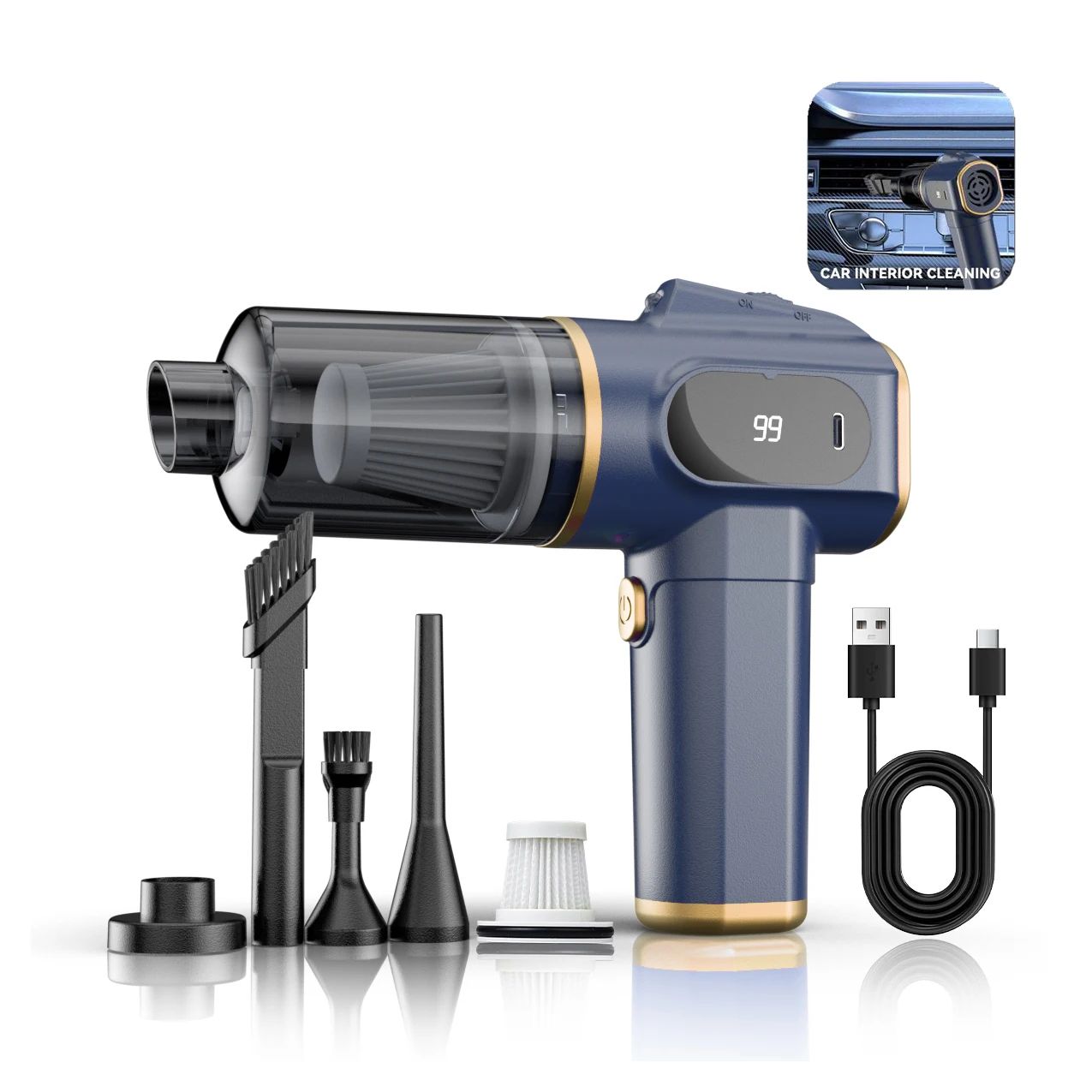 Portable Super Suction 5500pa Rechargeable Mini Vacuum Cleaner