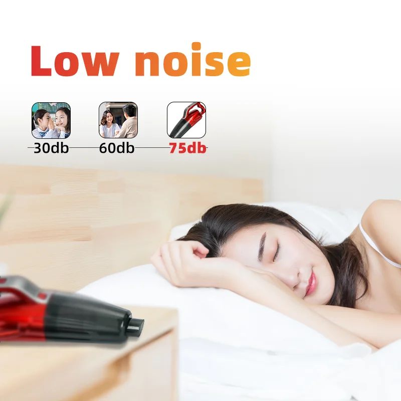 Wireless vacuum cleaner usb rechargeable for low-noise vacuum cleaner charging