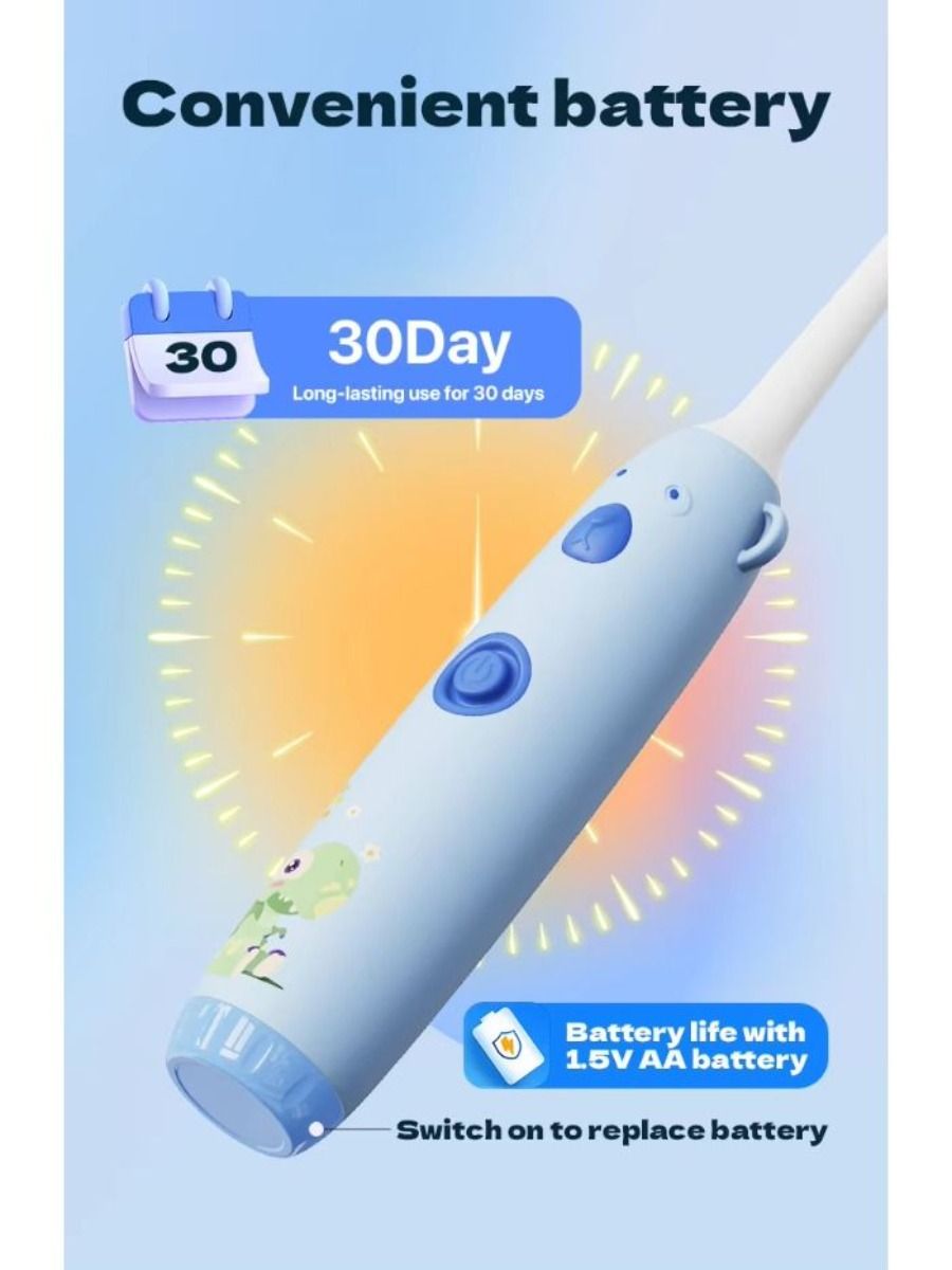 2025 new electronic toothbrush with one button, with soft bristles and fast teeth cleaning