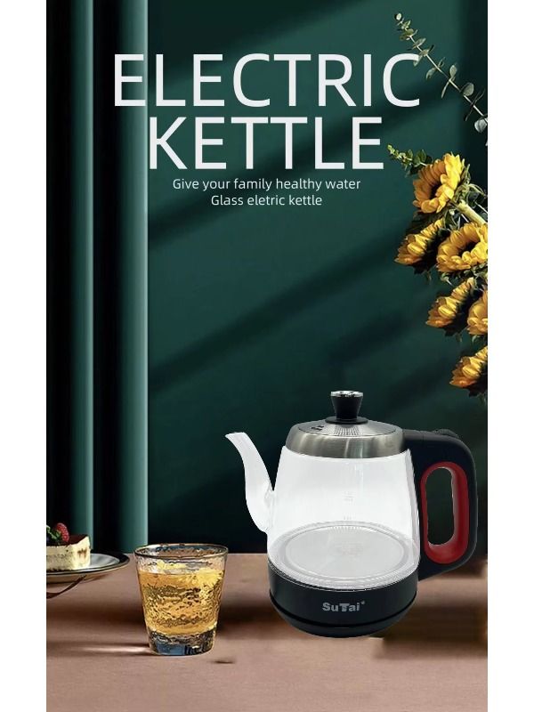 Chinese manufacturer, samovar, small glass 1.2L electric kettle for heating cattle, thermal switch for boiling water, tea parts