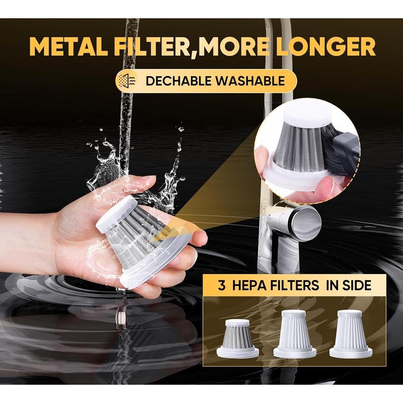 Handheld  Vacuum Cleaner 3 in 1 High Power|15000PA Brushless |Super Suction Portable Vacuum with Super Endurance for  and Home